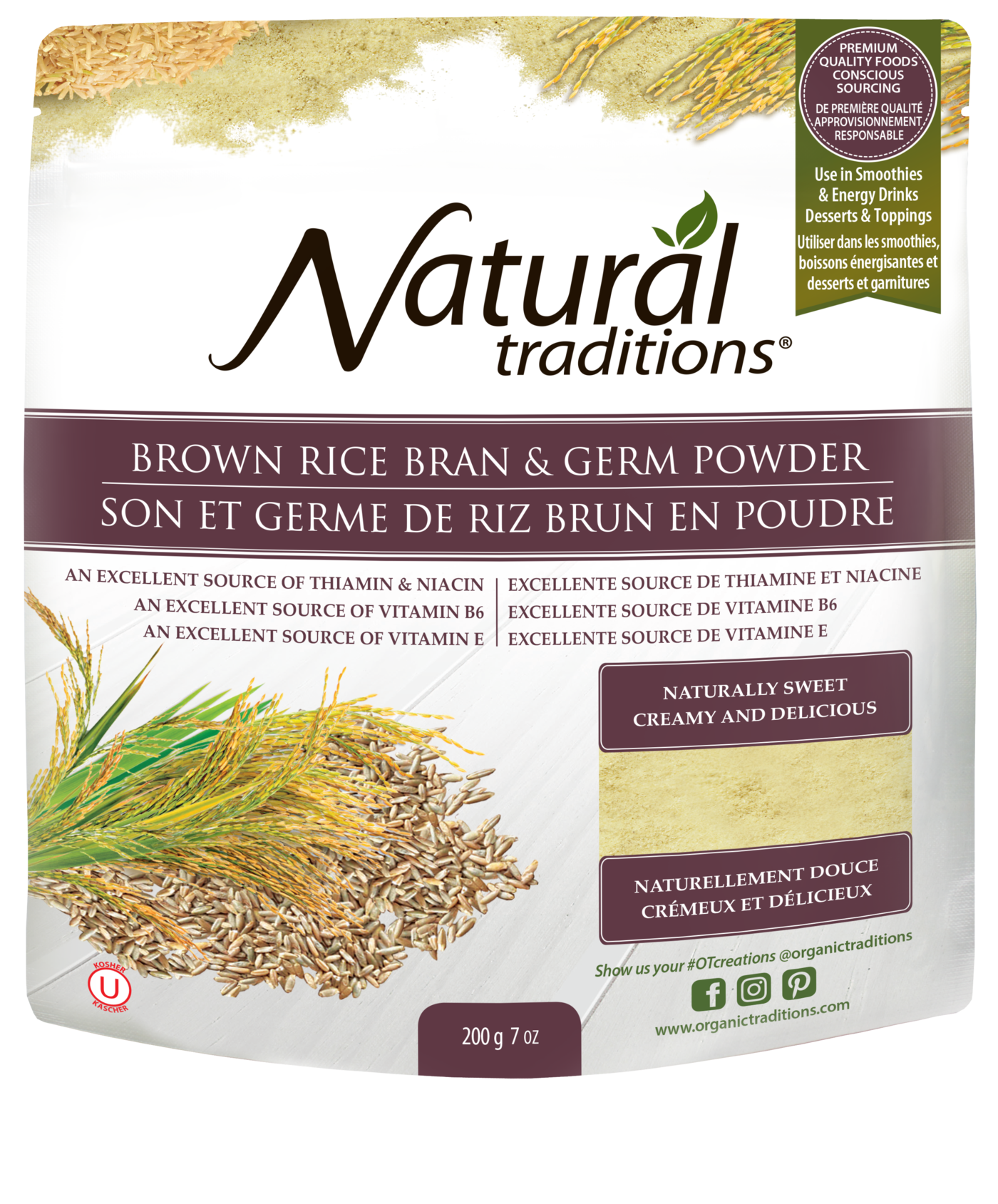 Organic Traditions Rice Bran & Germ Solubles