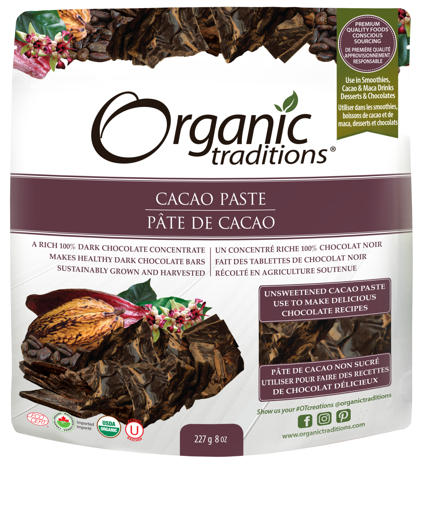 Organic Traditions Cacao Paste