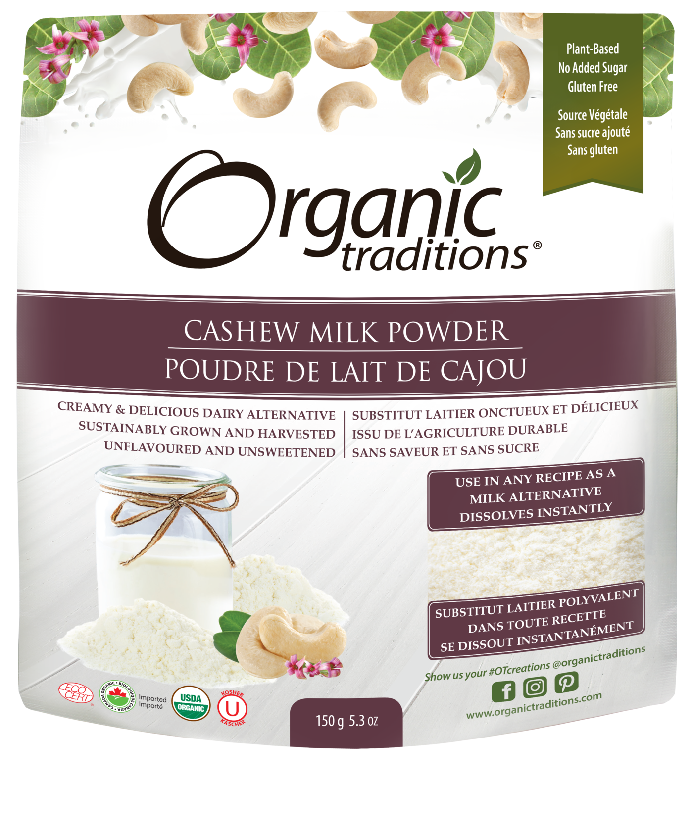 Organic Traditions Cashew Milk Powder