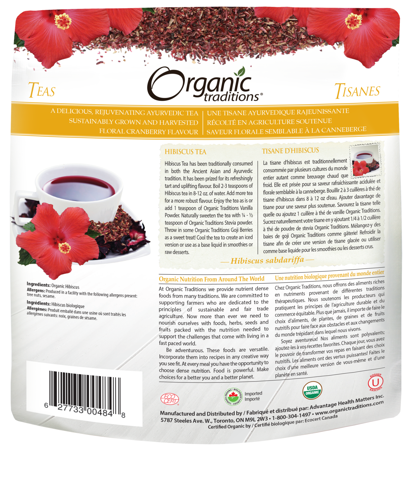 Organic Traditions Hibiscus Tea