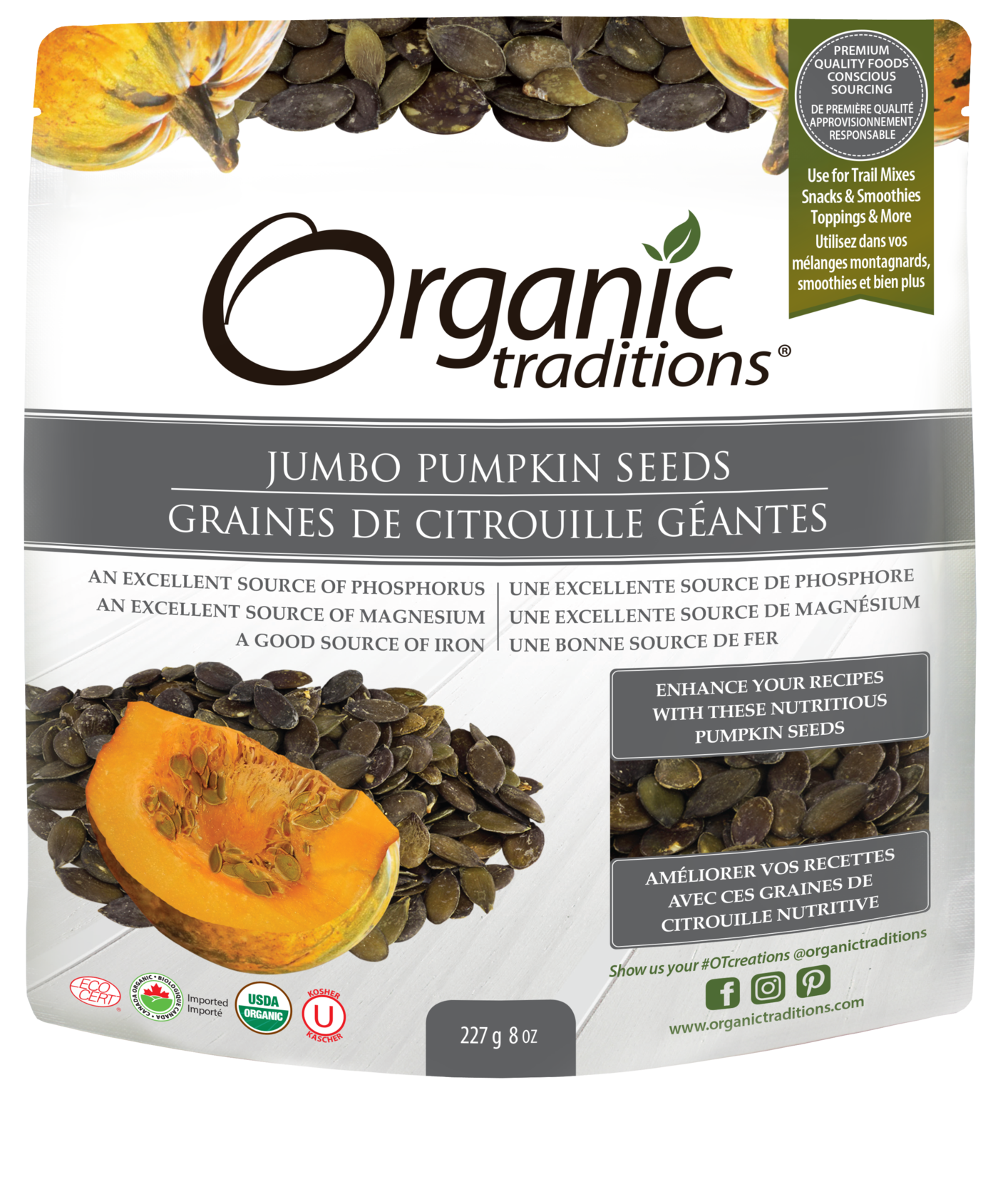 Organic Traditions Jumbo Pumpkin Seeds