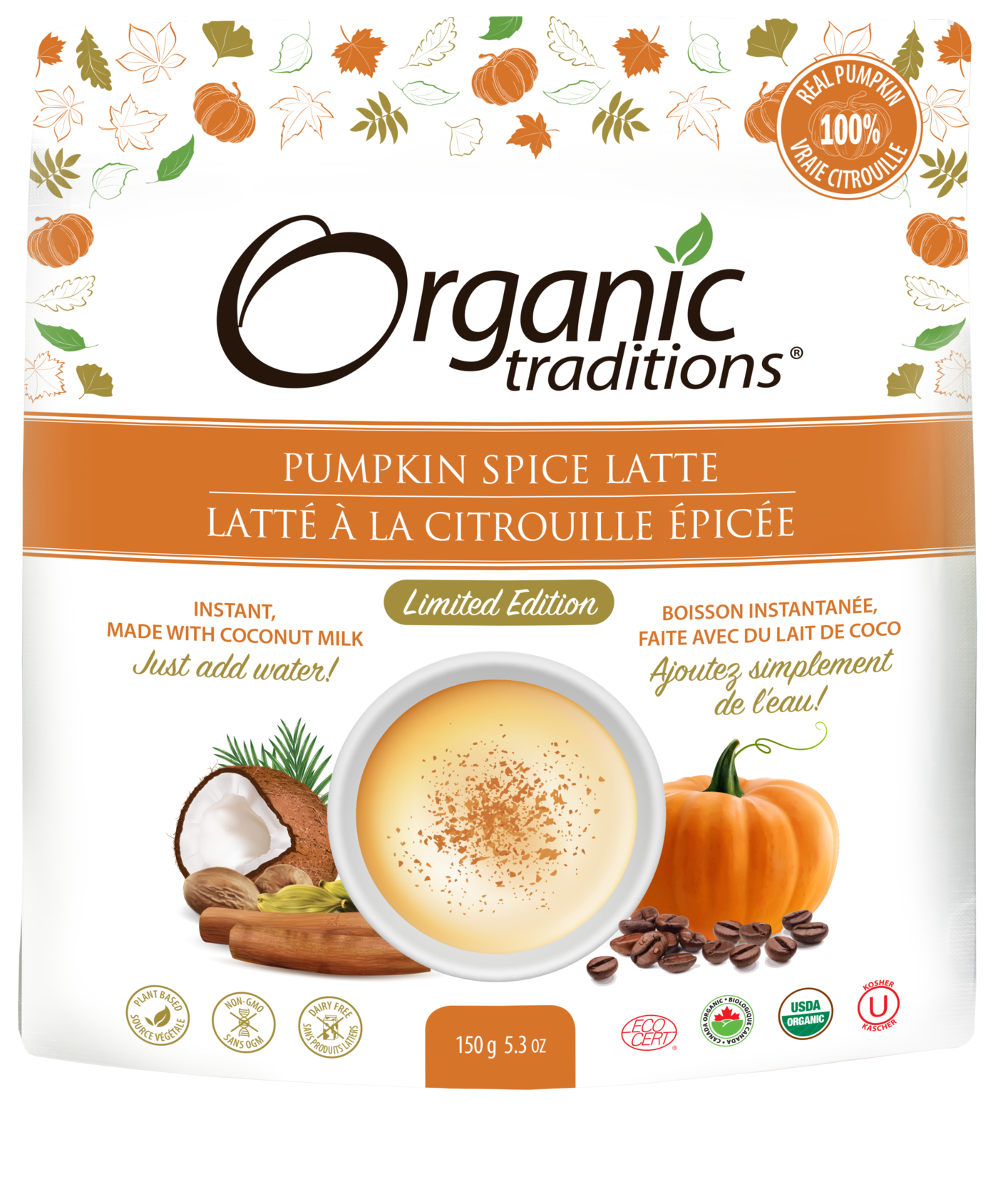 Organic Traditions Pumpkin Spice Latte