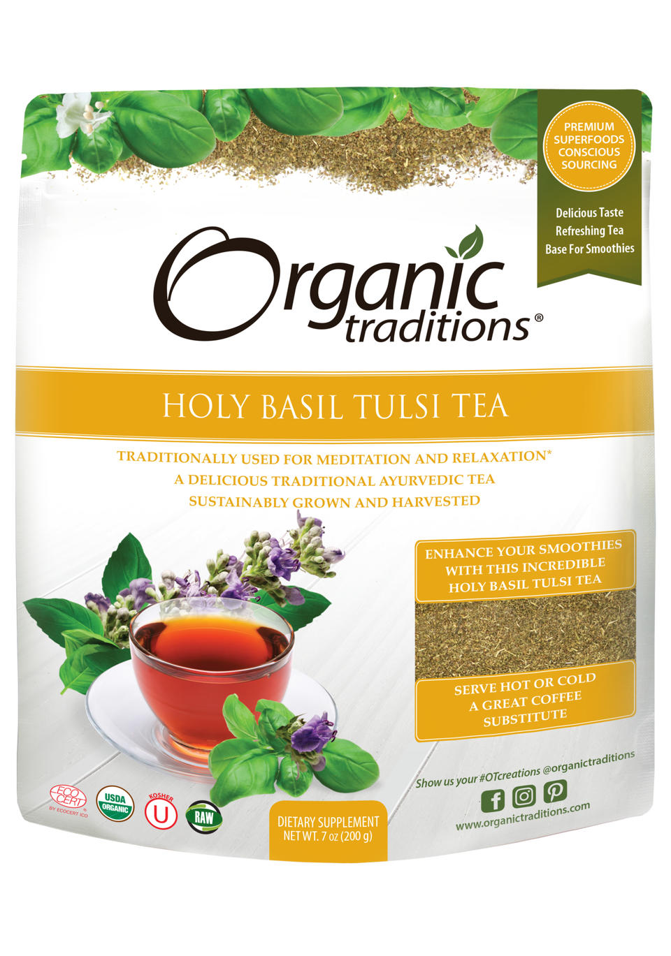 Organic Traditions Holy Basil Tulsi Tea