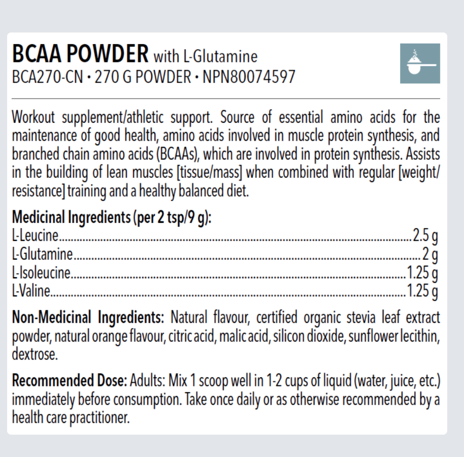 Designs for Health BCAA Powder with L-Glutamine