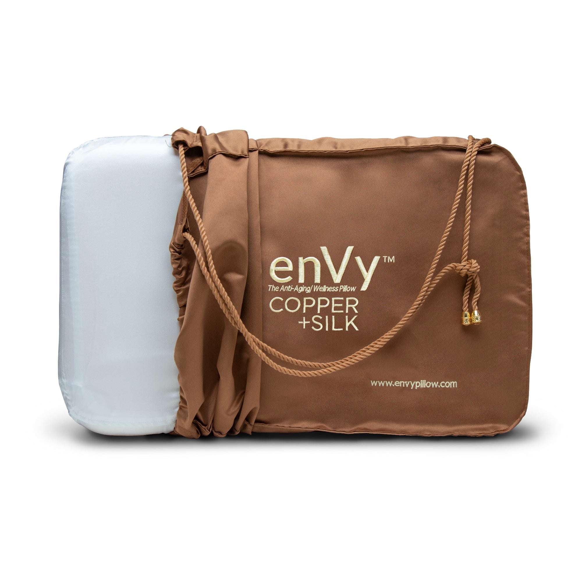 enVy SILK + COPPER Infused Organic Latex Anti-Aging Pillow